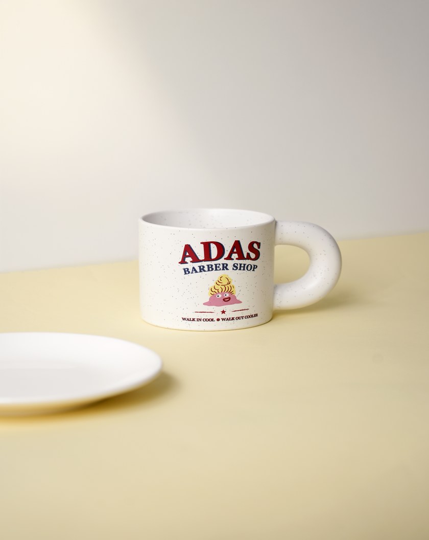 Ada理髮店陶瓷胖胖杯(兩色)