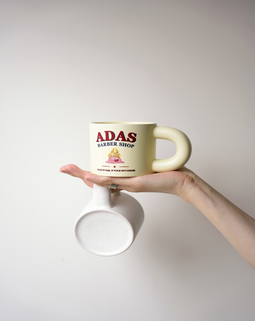Ada理髮店陶瓷胖胖杯(兩色)