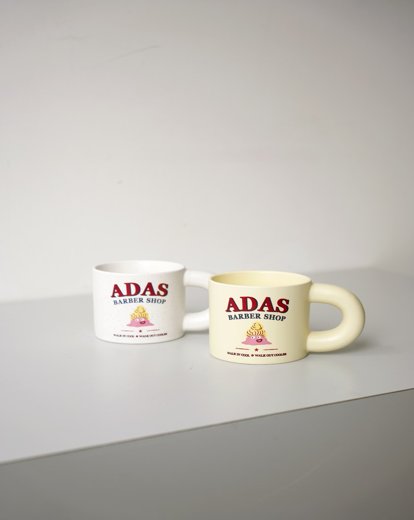 Ada理髮店陶瓷胖胖杯(兩色)