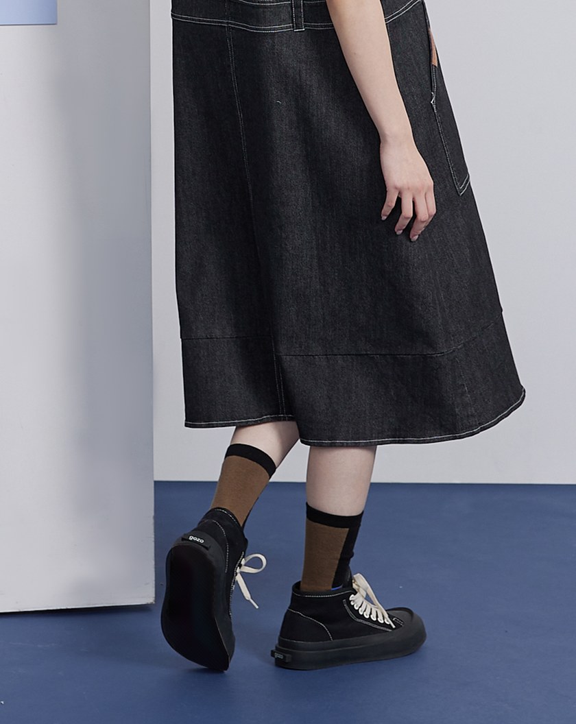 色塊針織長襪(兩色)