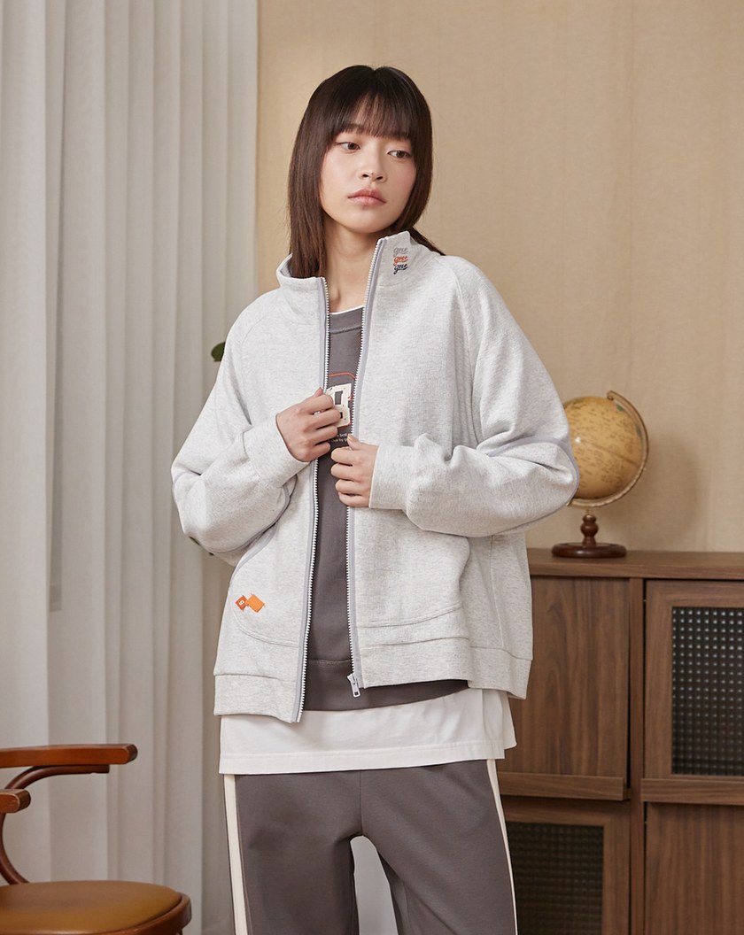 gozo三次方配色邊立領運動外套(兩色)