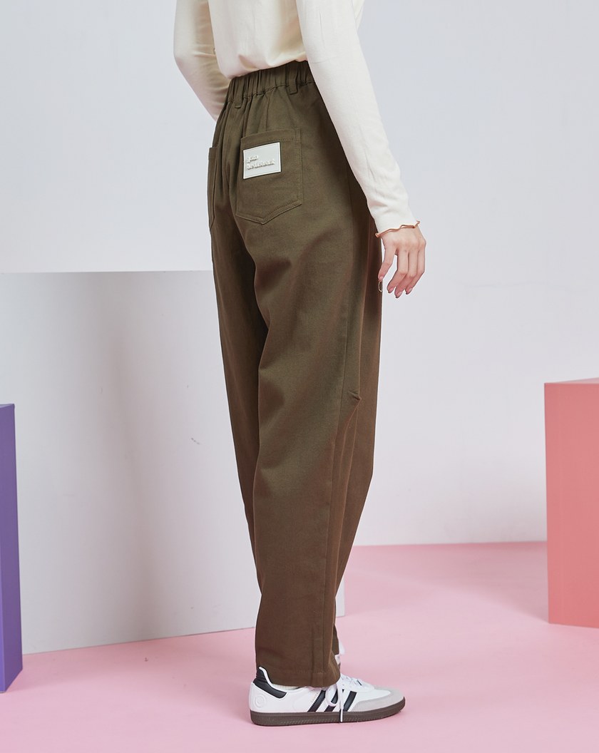 太空行星軌跡剪接打褶直筒褲(兩色)