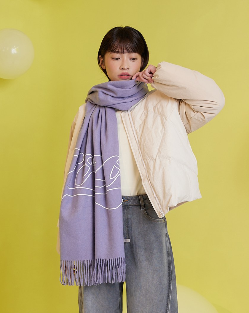 經典gozo流蘇長圍巾(三色)