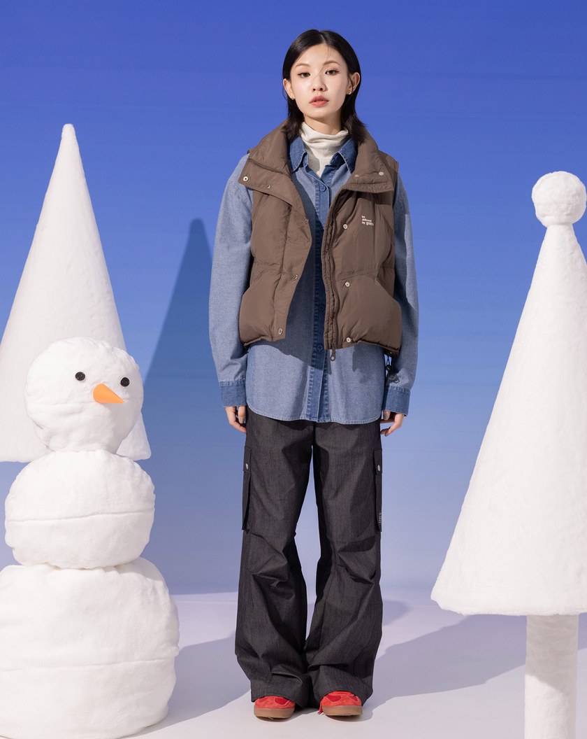 ➤立體工裝風大口袋抽繩寬褲