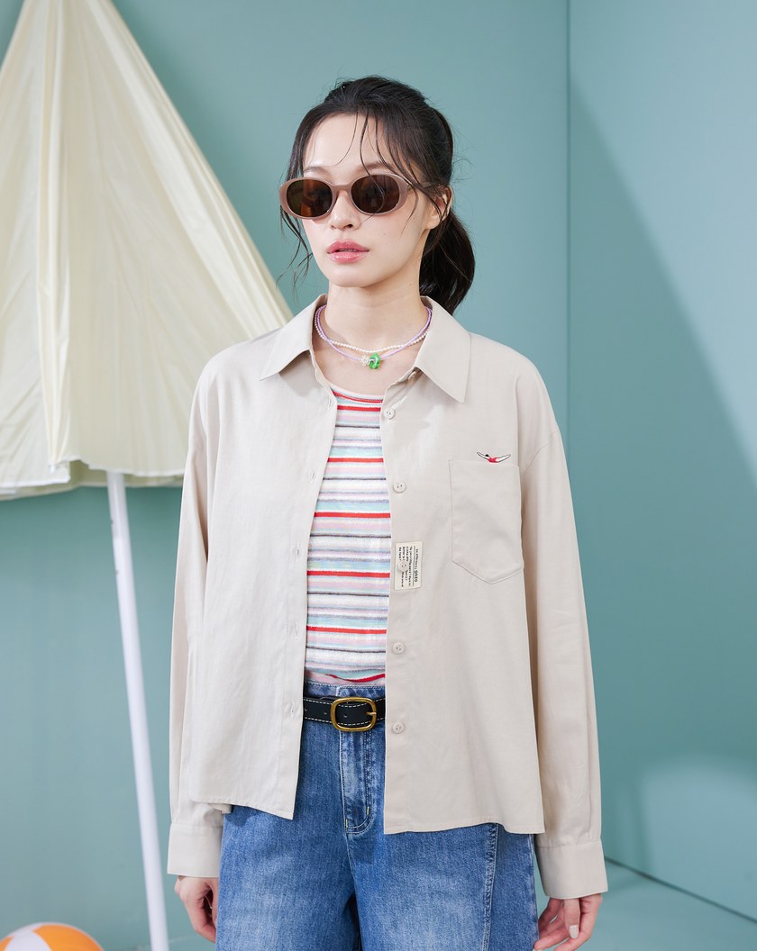 ➤涼感天絲音樂撥放器遮陽襯衫(兩色)