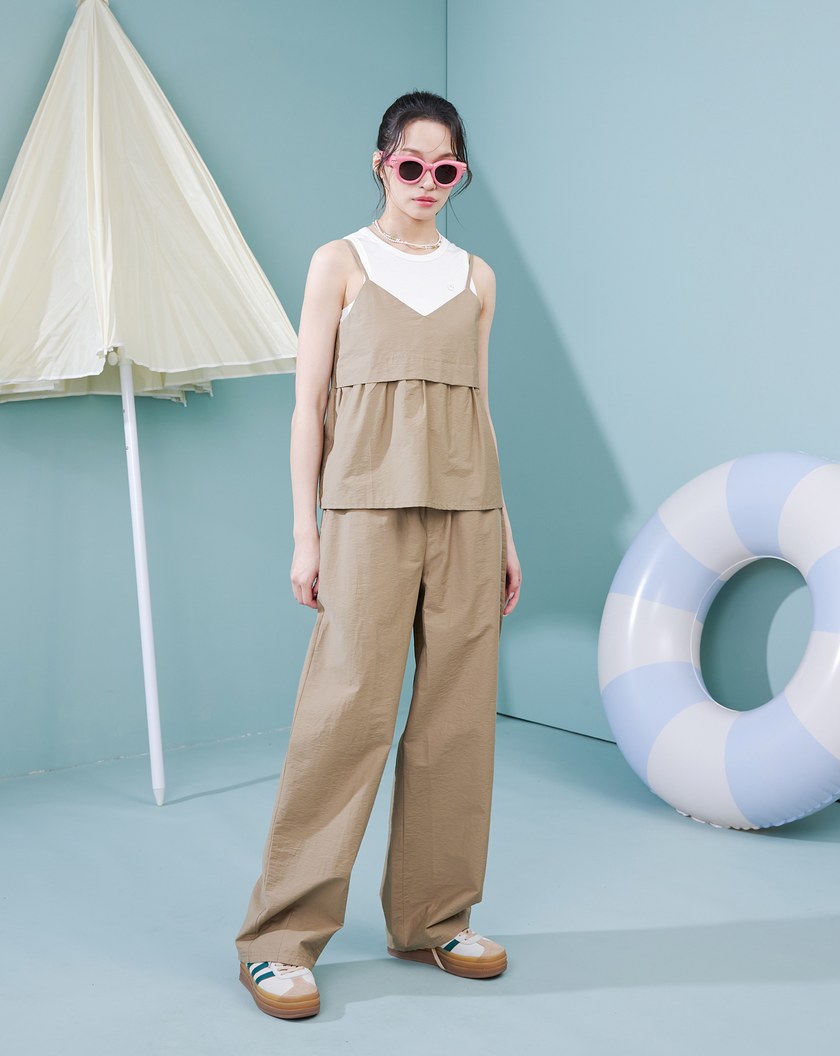 涼感天絲兩件式細肩帶背心(兩色)