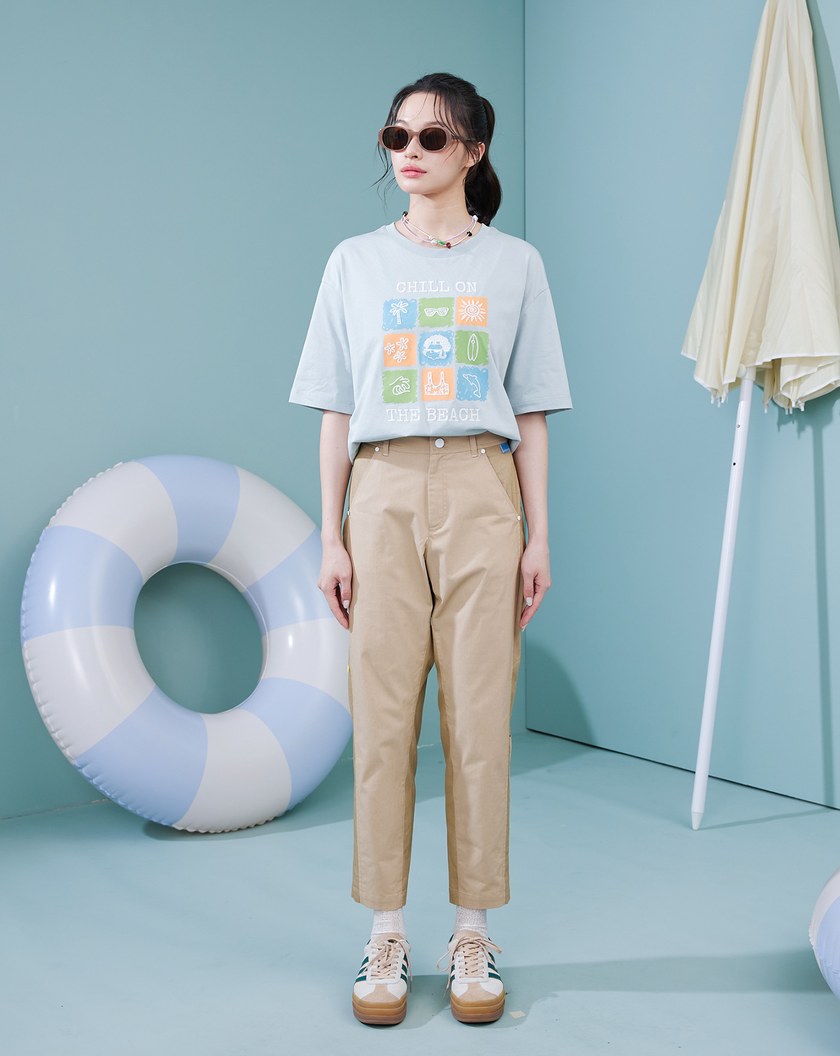 夏日連連看5分袖涼感T恤(兩色)