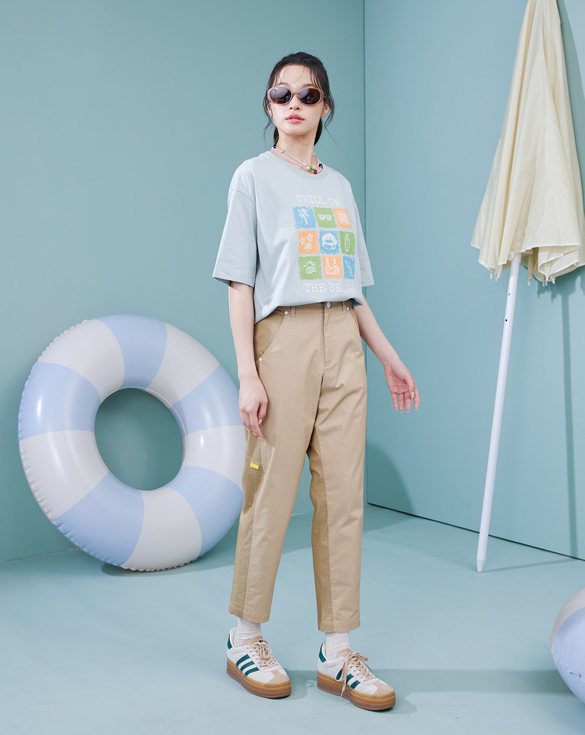 夏日連連看5分袖涼感T恤(兩色)