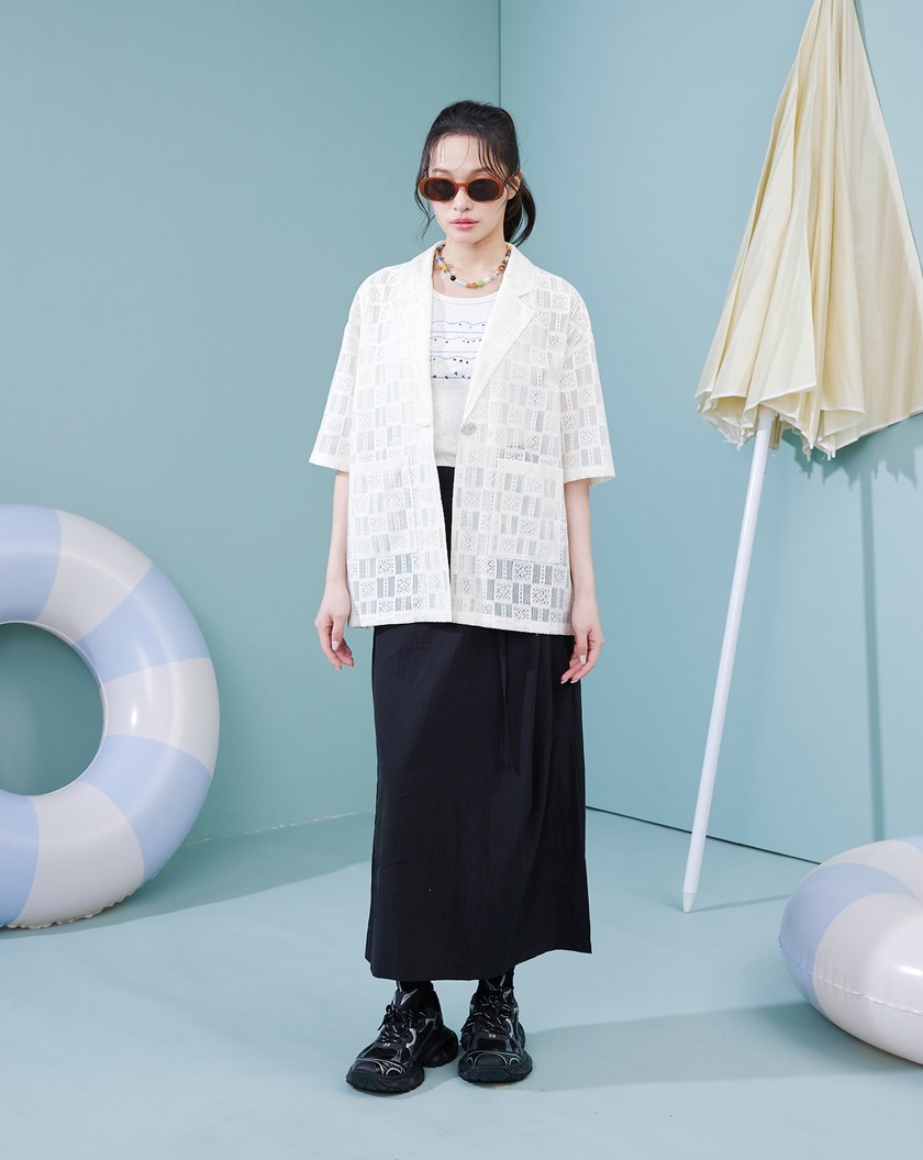 抗UV復古橢圓小臉墨鏡(三色)