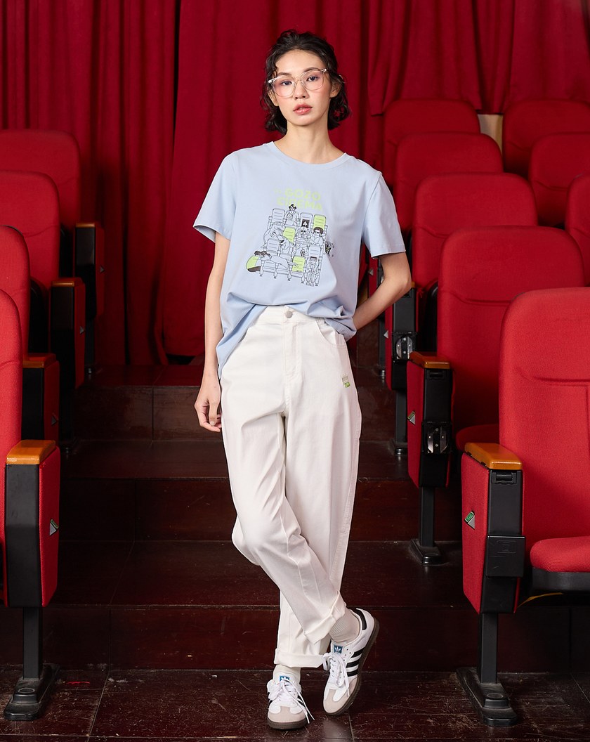 ➤經典純色後鬆緊男友褲(三色)