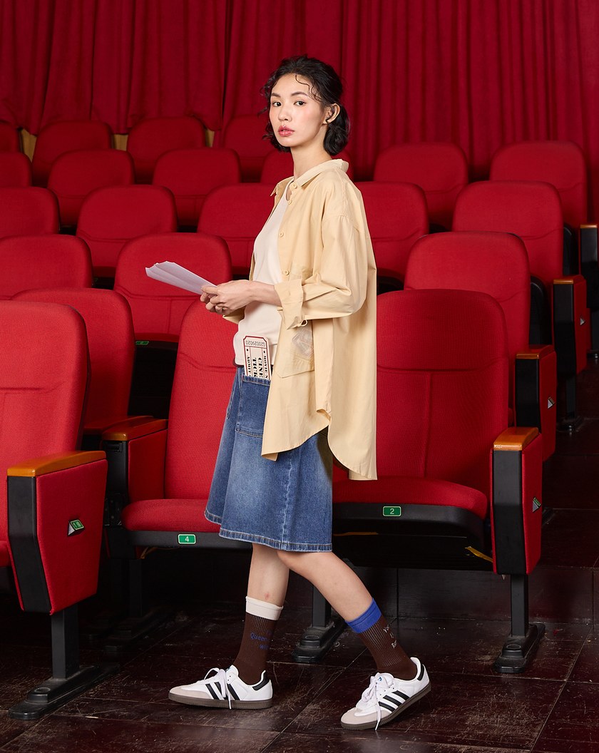 口袋電影票天絲棉長袖襯衫(兩色)