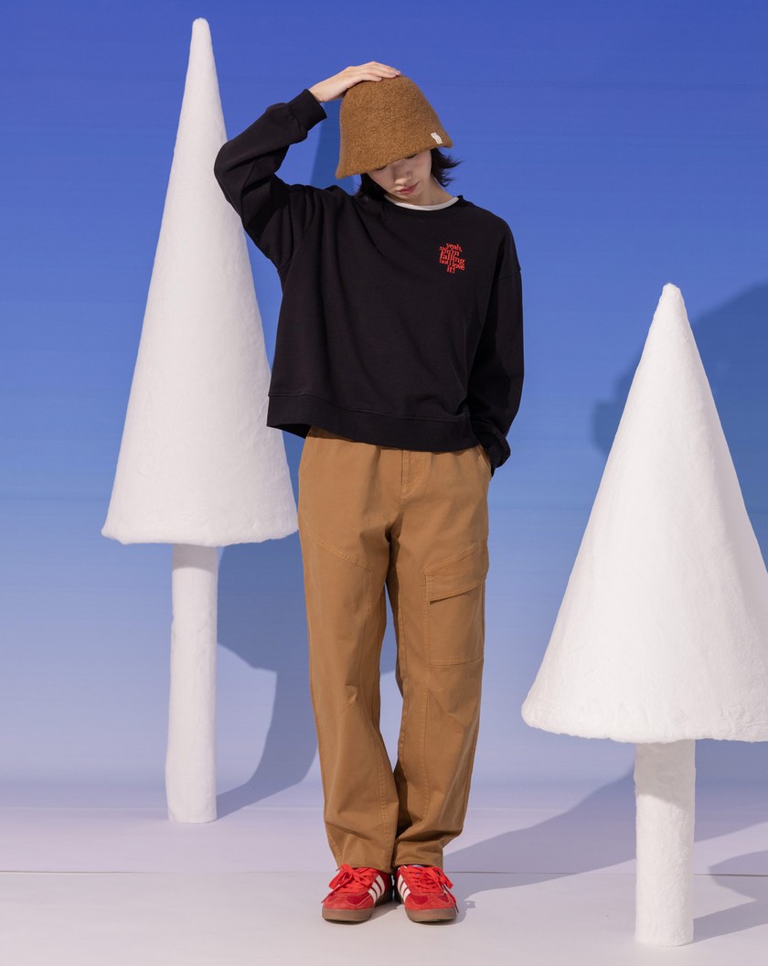 大口袋工裝風鬆緊長褲(兩色)