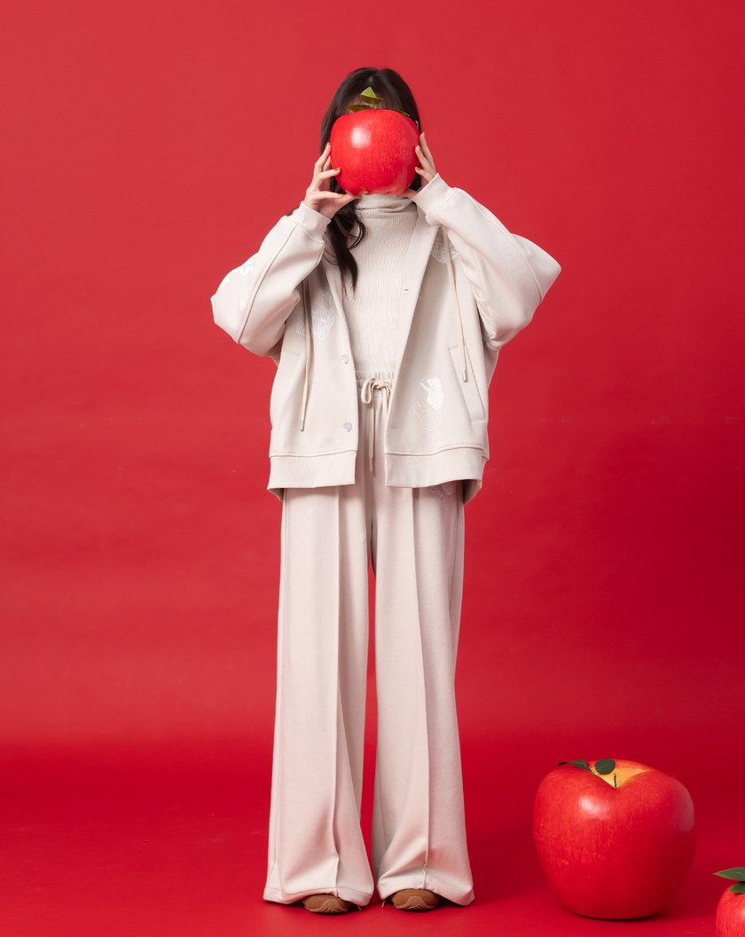 迪士尼系列 just one bite寬直筒可束口長褲(兩色)