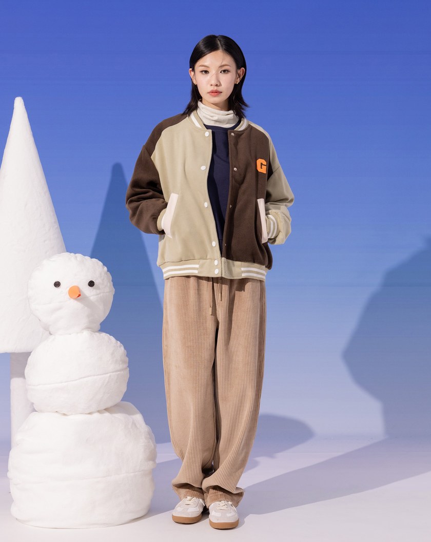 ➤顯瘦條絨抽繩鬆緊長褲(兩色)