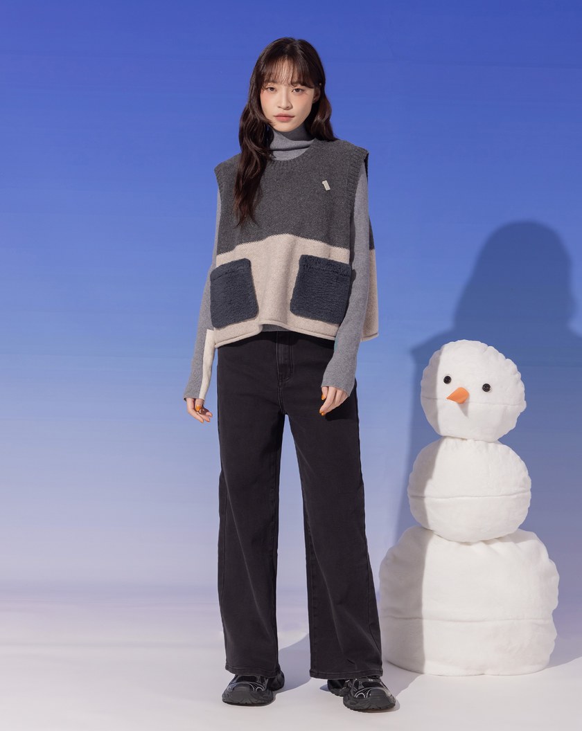 ➤好比例直腿牛仔直筒褲