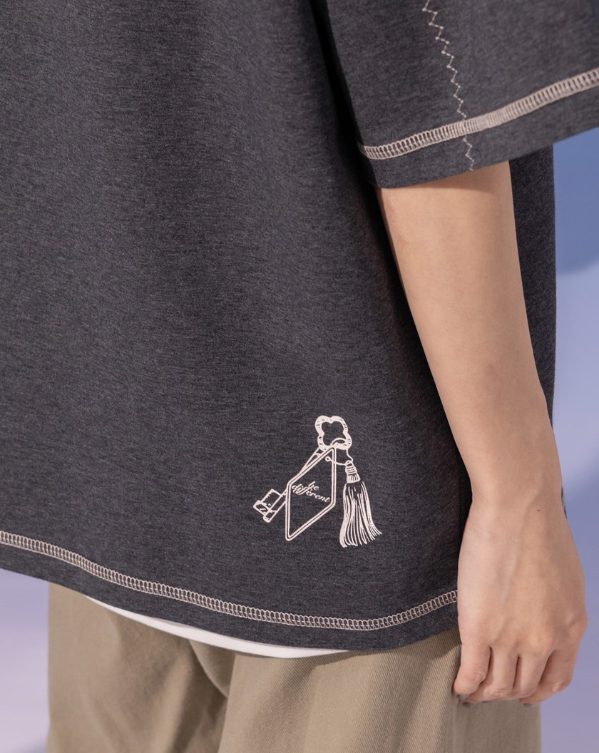 gozo飯店撞色車線T恤(兩色)