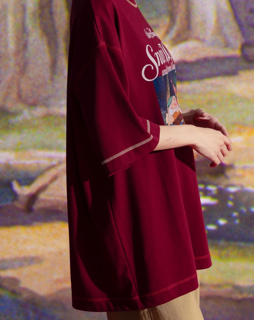 迪士尼系列 Heigh-Ho小矮人抗菌寬鬆T恤