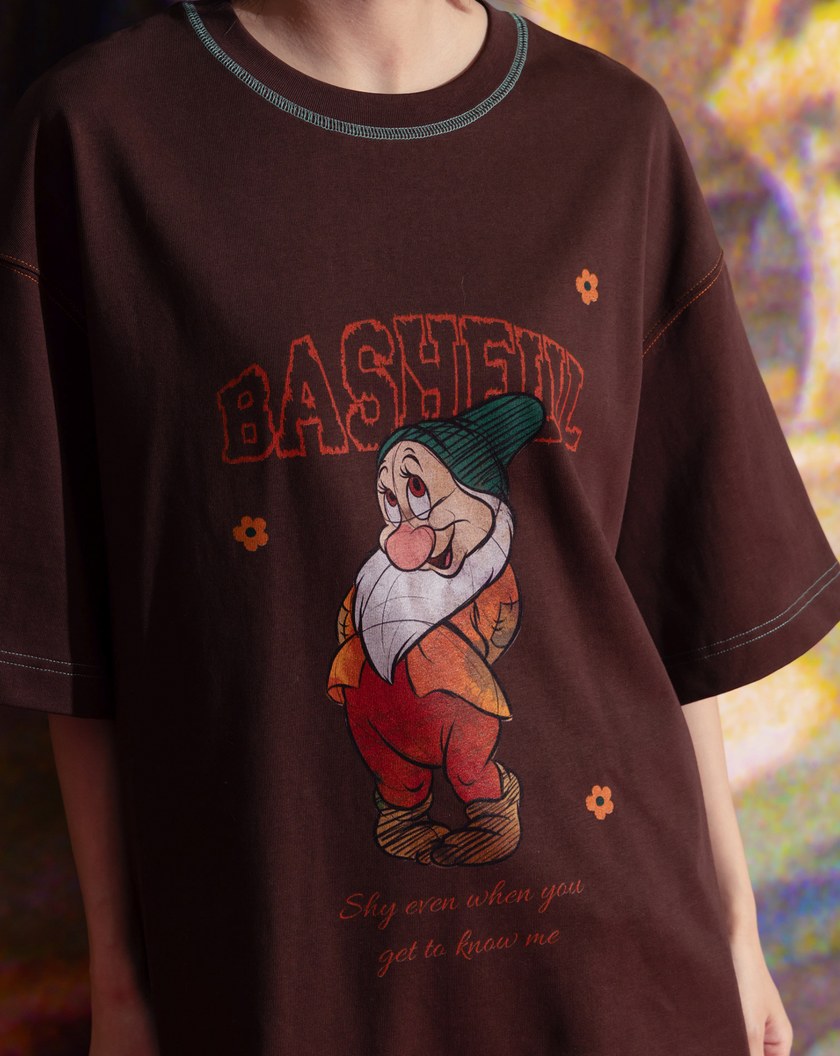 迪士尼系列 害羞鬼手繪風抗菌寬鬆T恤(兩色)