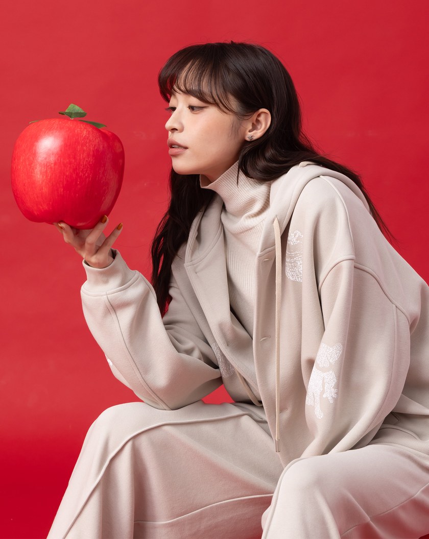 迪士尼系列 魔鏡啊~魔鏡魔法釦刷毛連帽外套(兩色)