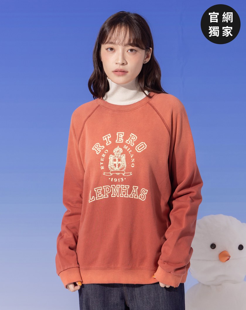 ➤復古水洗印花大學T(三色)