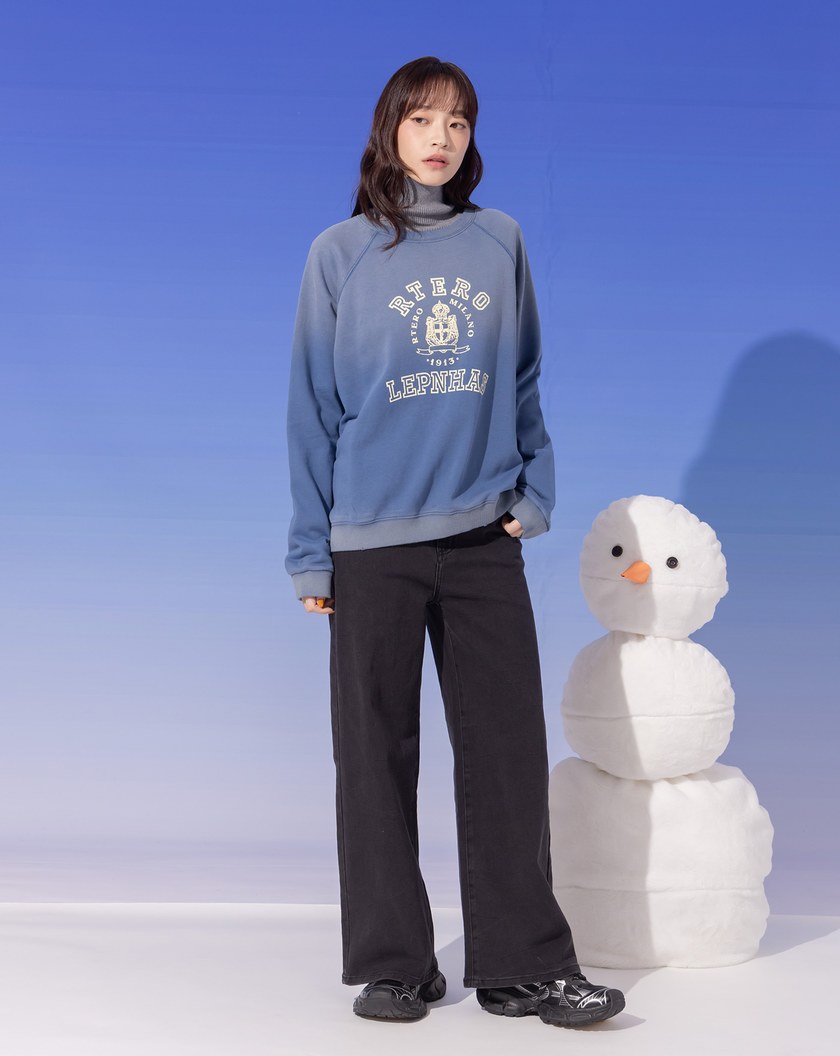 ➤復古水洗印花大學T(三色)