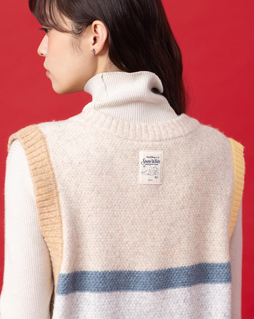 迪士尼系列 just one bite刺繡開襟背心(兩色)