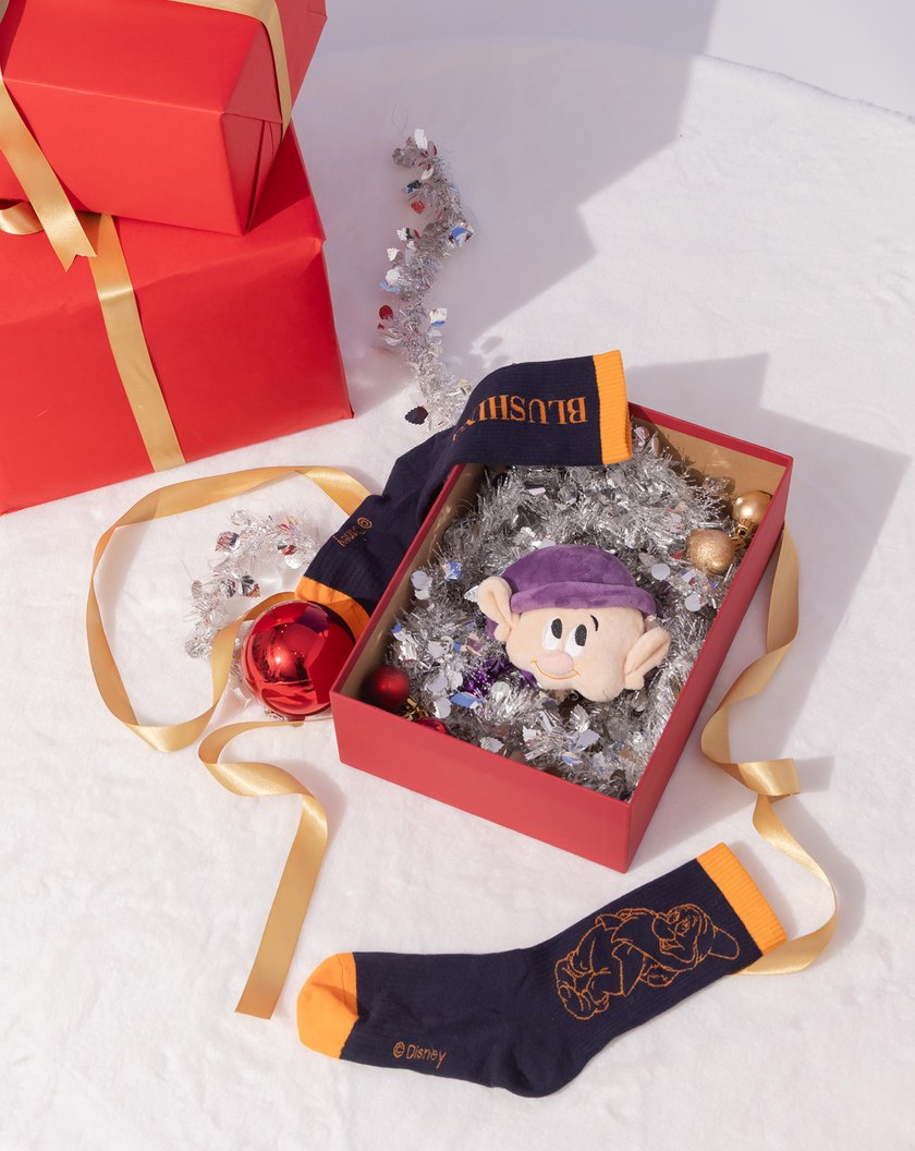 迪士尼系列 害羞鬼繡花跳色長襪