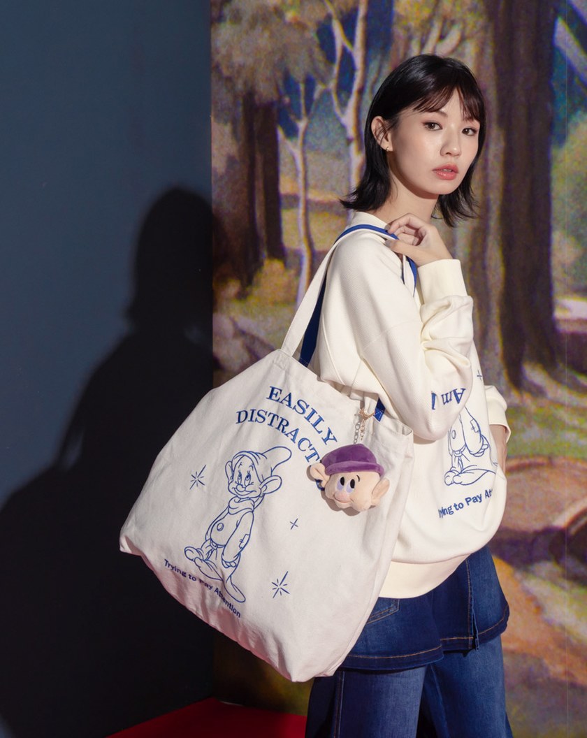 迪士尼系列 糊塗蛋刺繡帆布袋