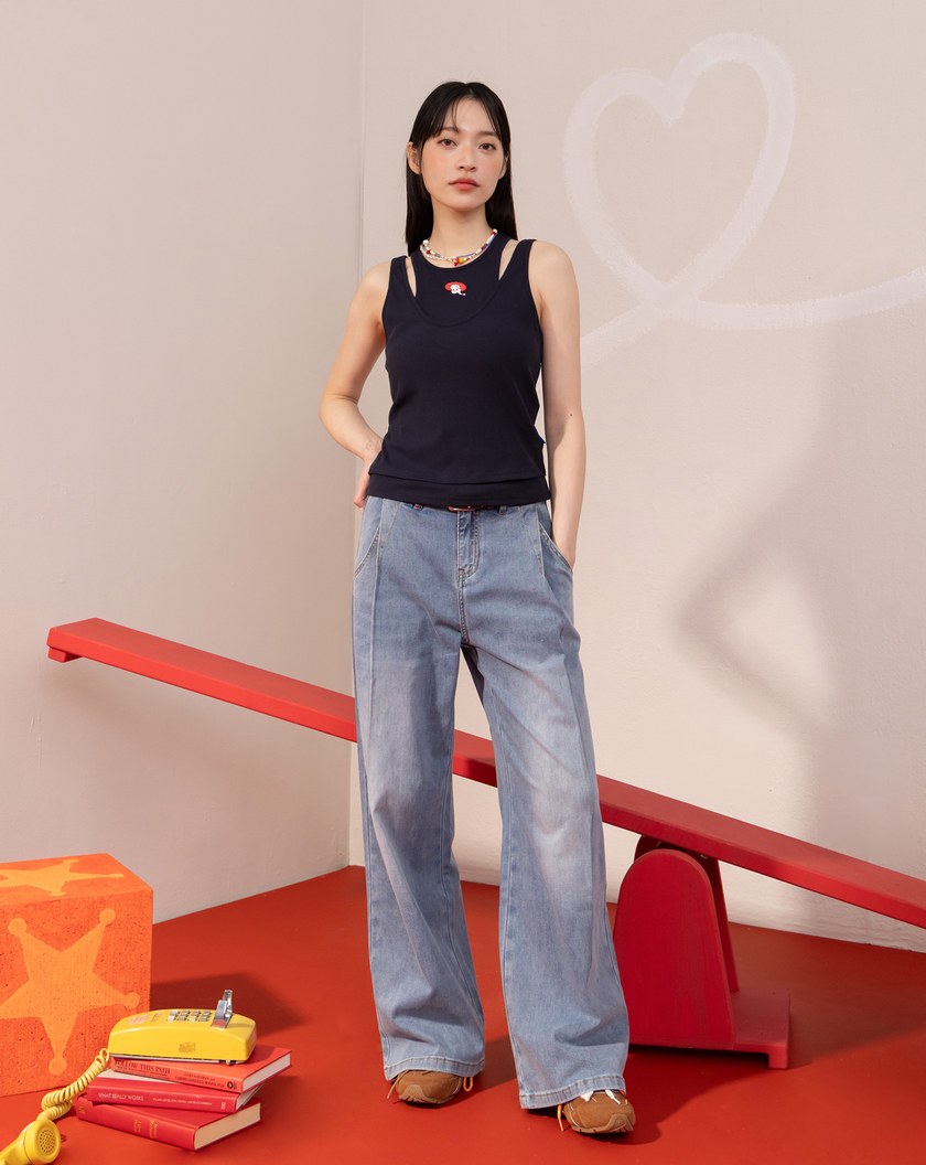 ◢PIXAR系列 翠絲or小奶油涼感兩件式疊穿背心(兩色)