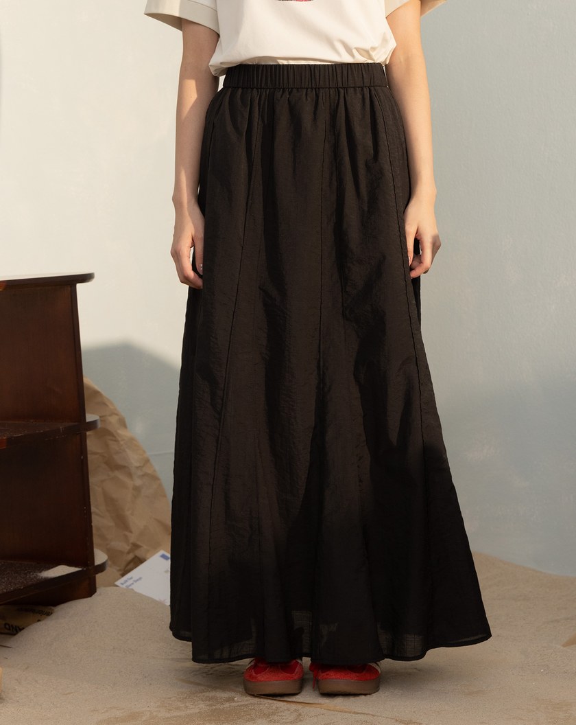 抗皺立體剪裁魚尾長裙