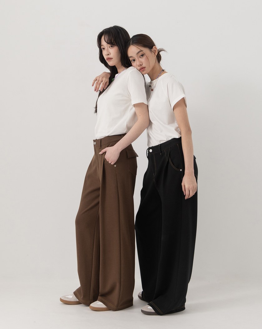 ◢5.0 無懈可擊Q彈慕斯針織長褲(摩卡咖)