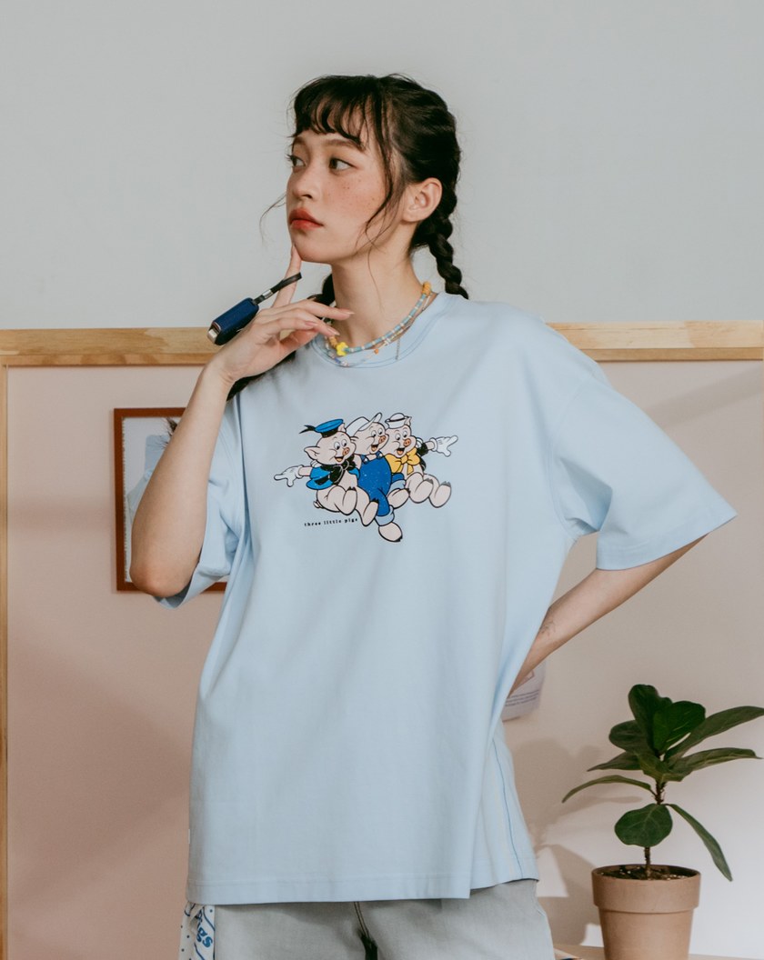 迪士尼系列 三隻小豬康康舞會涼感T恤
