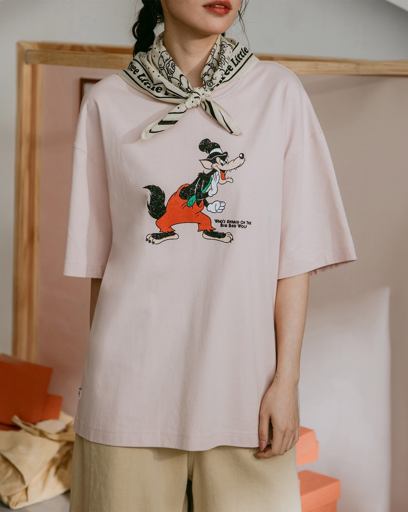 迪士尼系列 大野狼來敲門涼感T恤