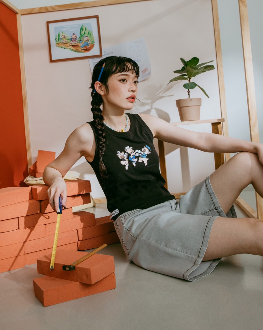 迪士尼系列 三隻小豬圓舞曲涼感背心(三色)