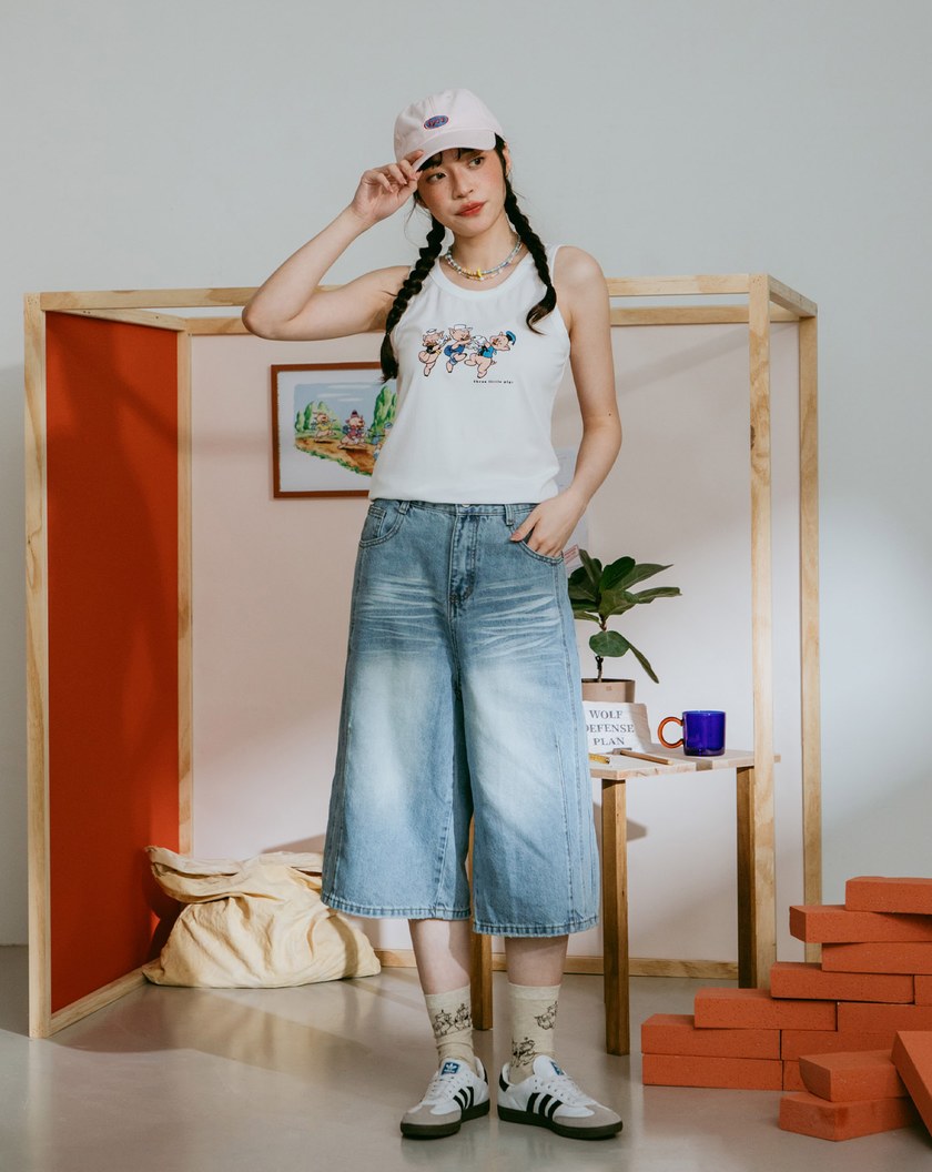 迪士尼系列 三隻小豬圓舞曲涼感背心(三色)