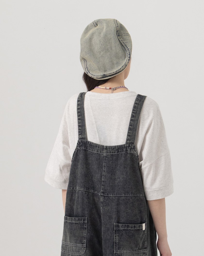 ➤涼感抑菌不對稱剪接寬版T恤(兩色)