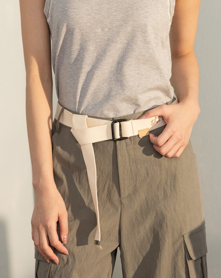 貓咪印花帆布腰帶(四色)