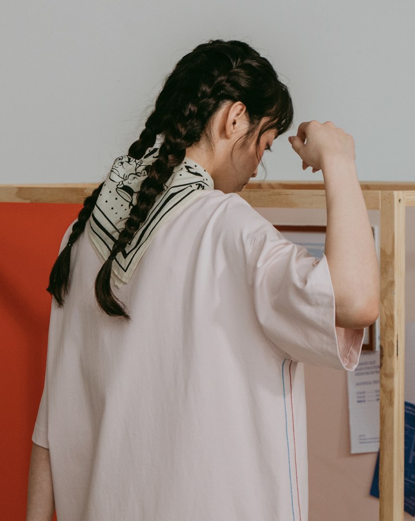 迪士尼系列 三隻小豬復古波點萬用方巾(三色)