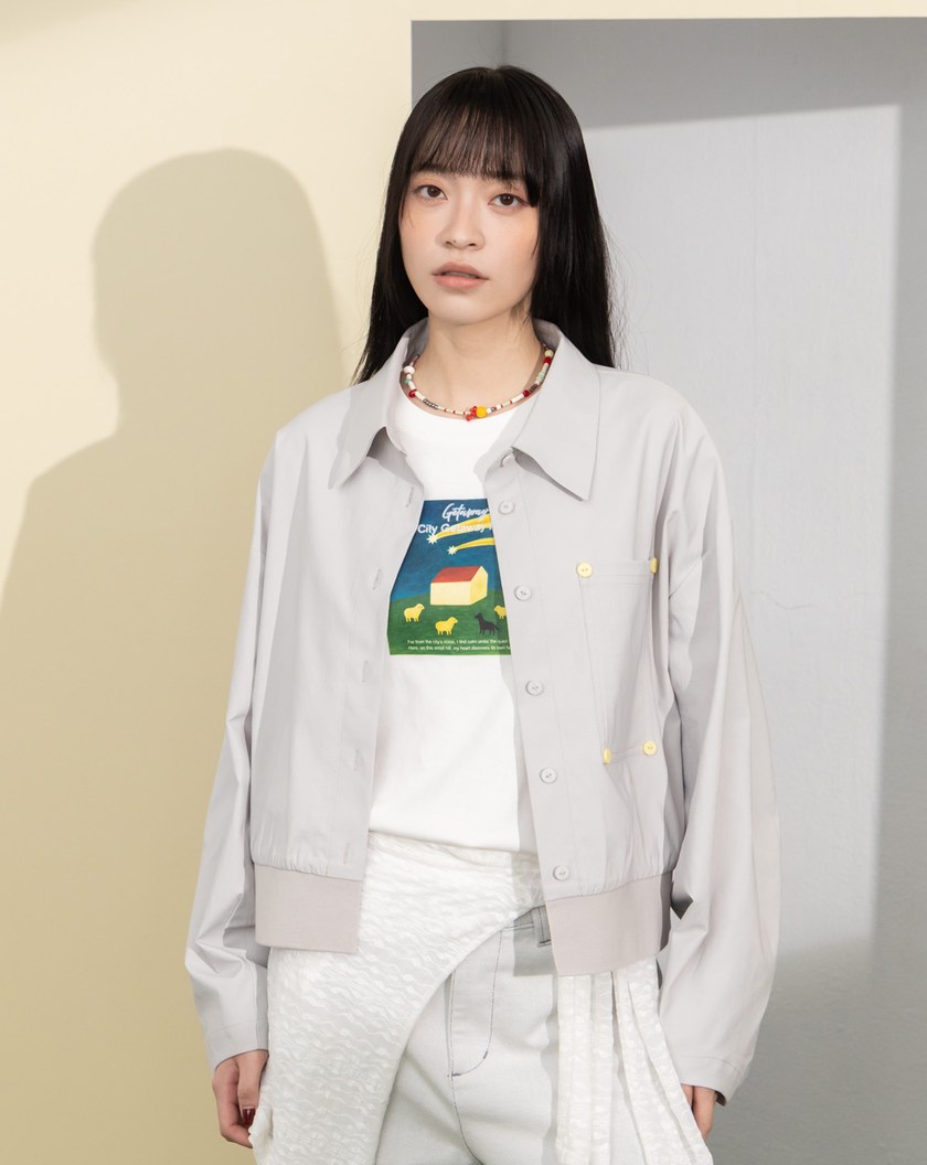 ➤機能輕盈透氣大口袋繭型襯衫(兩色)