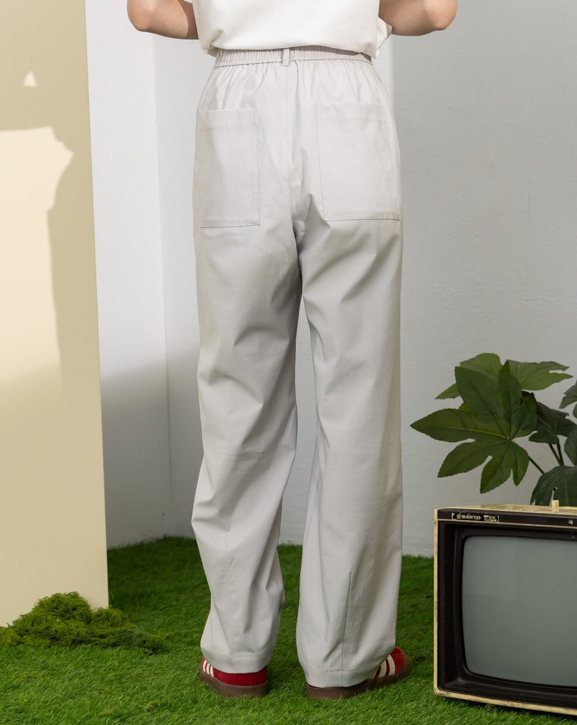 ➤機能輕盈透氣打褶口袋男友褲(兩色)