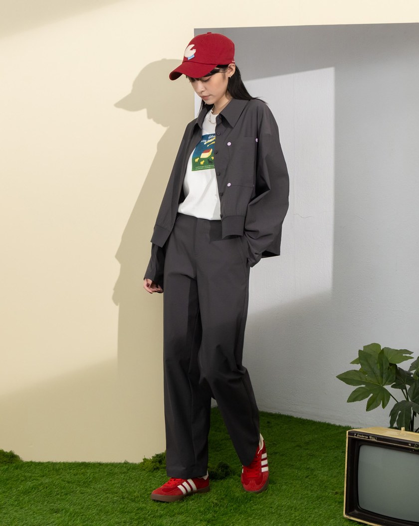 ➤機能輕盈透氣打褶口袋男友褲(兩色)