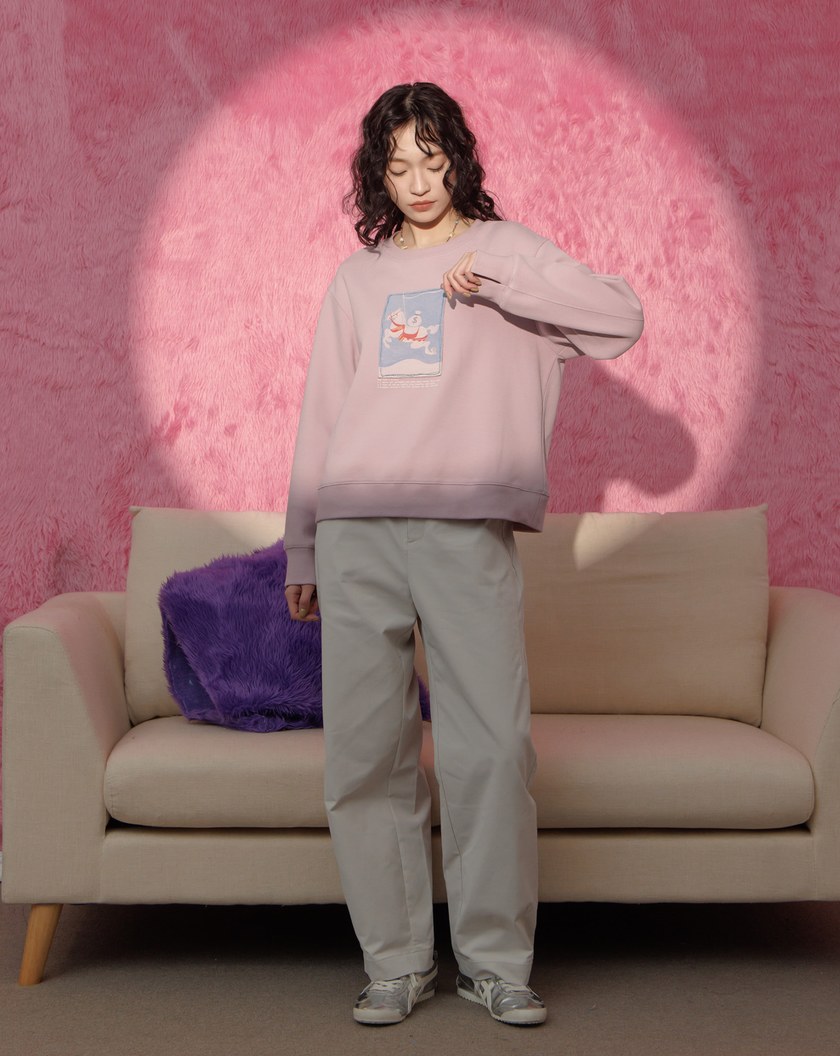 ➤【新年限定】馬上有錢布章刺繡大學T(兩色)