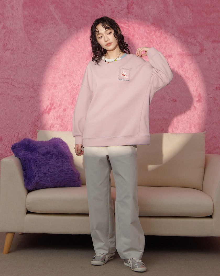 ➤【新年限定】馬上有錢側邊剪裁大學T(兩色)