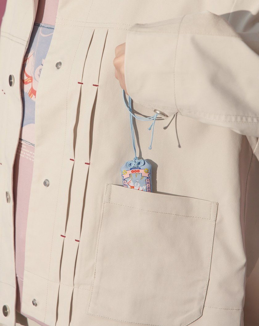 ➤帥氣打褶造型內刷毛工裝外套(兩色)