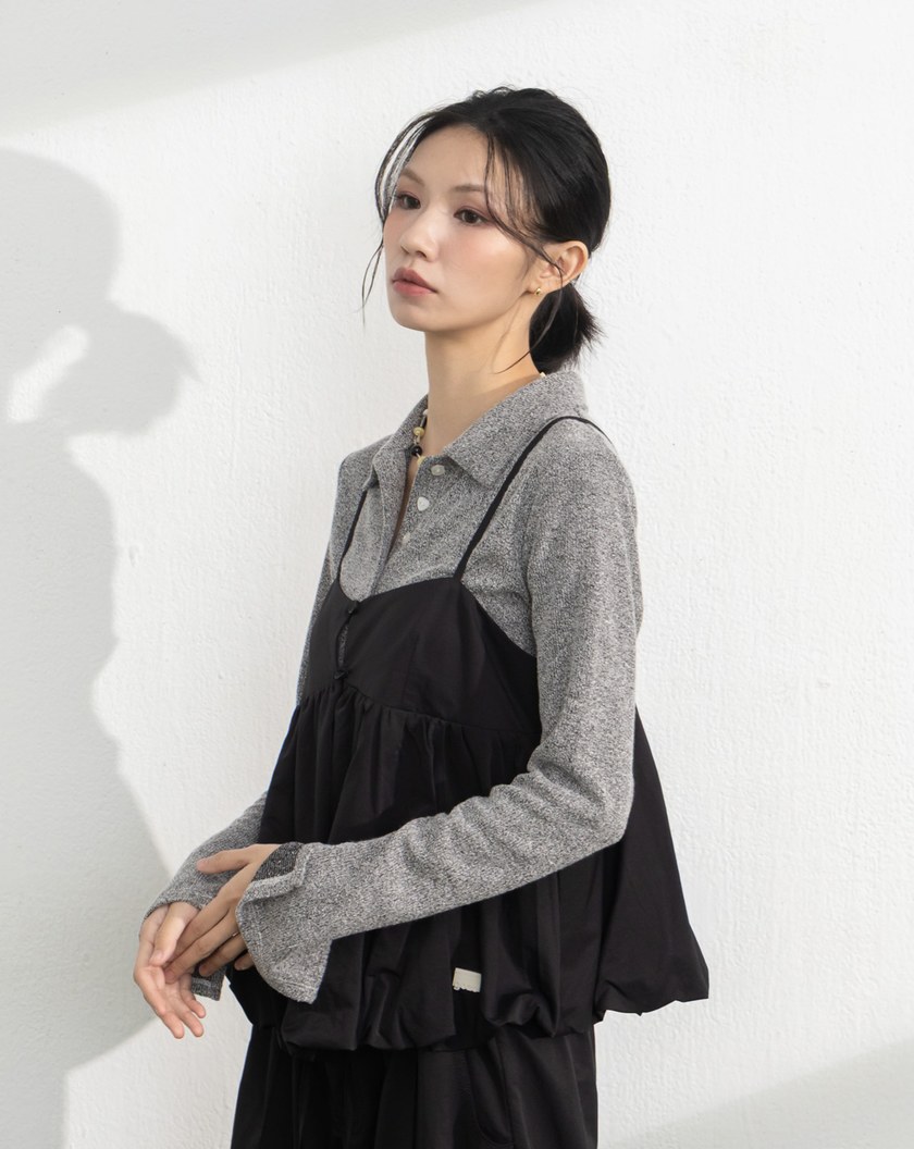 涼感天絲花苞造型外搭背心(兩色)