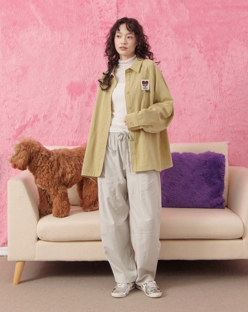 超柔棉大口袋鬆緊男友褲(兩色)