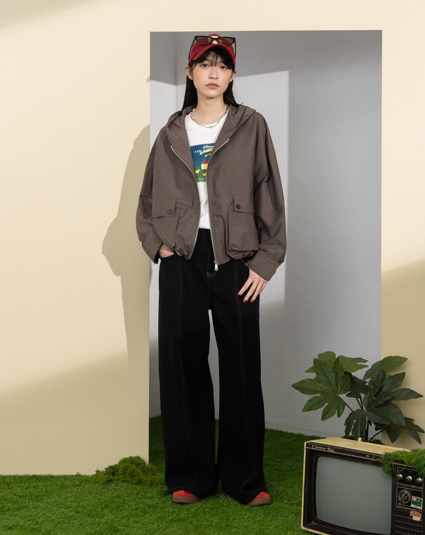 好比例四面彈顯瘦中線牛仔直筒褲