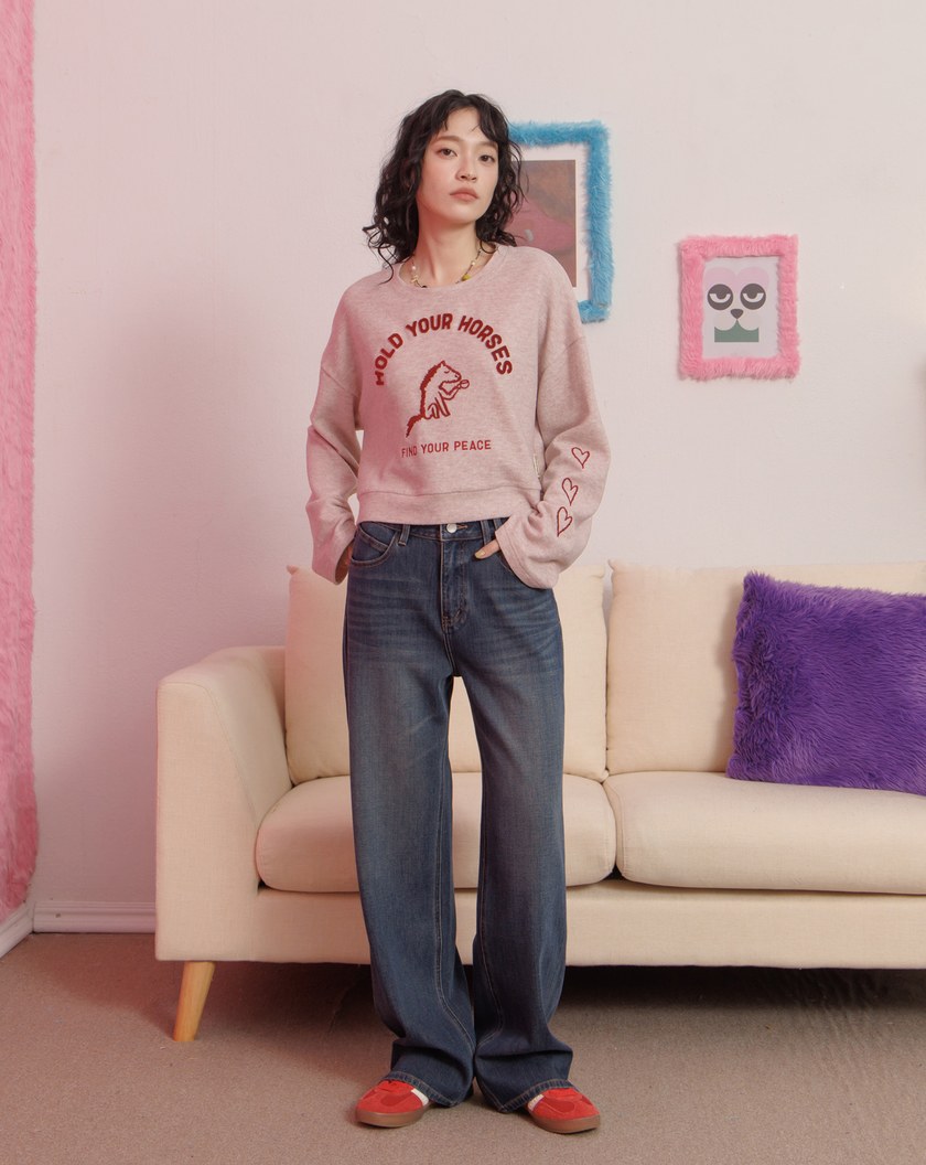 好比例四面彈天絲牛仔直筒褲