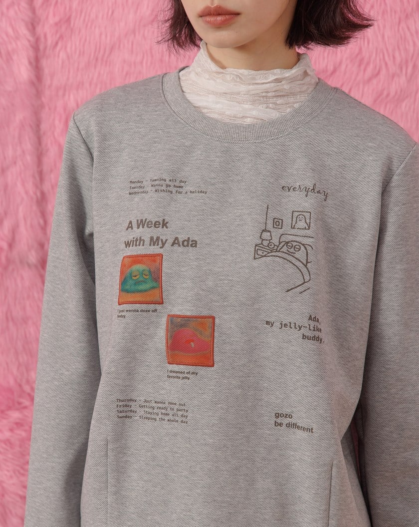 Ada的一週合肩長袖T恤(兩色)
