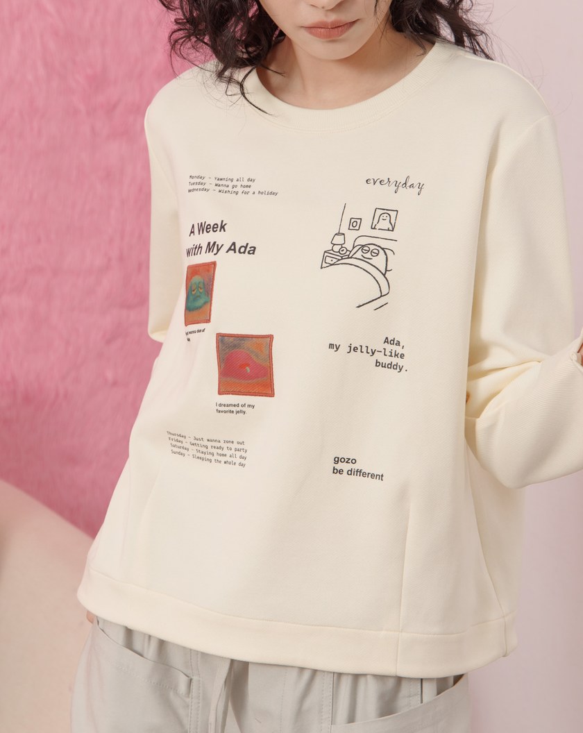 Ada的一週合肩長袖T恤(兩色)